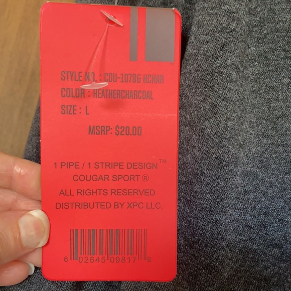 Cougar gray jogger pant size men’s L - Picture 13 of 13